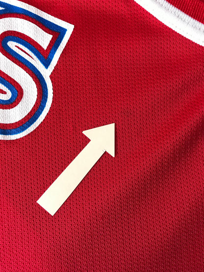Vintage 90s Champion Jerry Stackhouse #42 Philadelphia 76ers NBA Jersey Size 48-AJ357 Studio