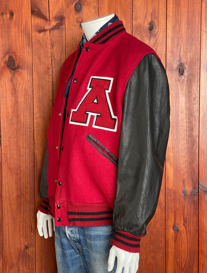 SizeL. Butwin Vintage Annandale varsity/letterman leather sleeve jacket made in USA-AJ357 Studio