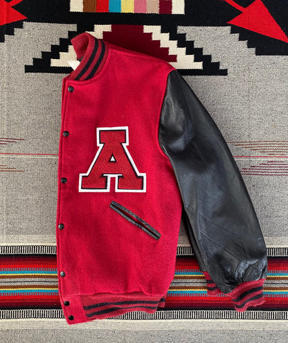 SizeL. Butwin Vintage Annandale varsity/letterman leather sleeve jacket made in USA-AJ357 Studio