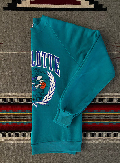Vintage 80s Charlotte NBA Sweatshirt - Size L | Made in USA by Jerzees-AJ357 Studio