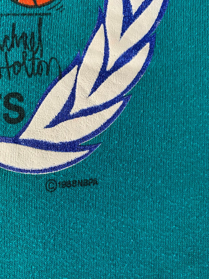 Vintage 80s Charlotte NBA Sweatshirt - Size L | Made in USA by Jerzees-AJ357 Studio