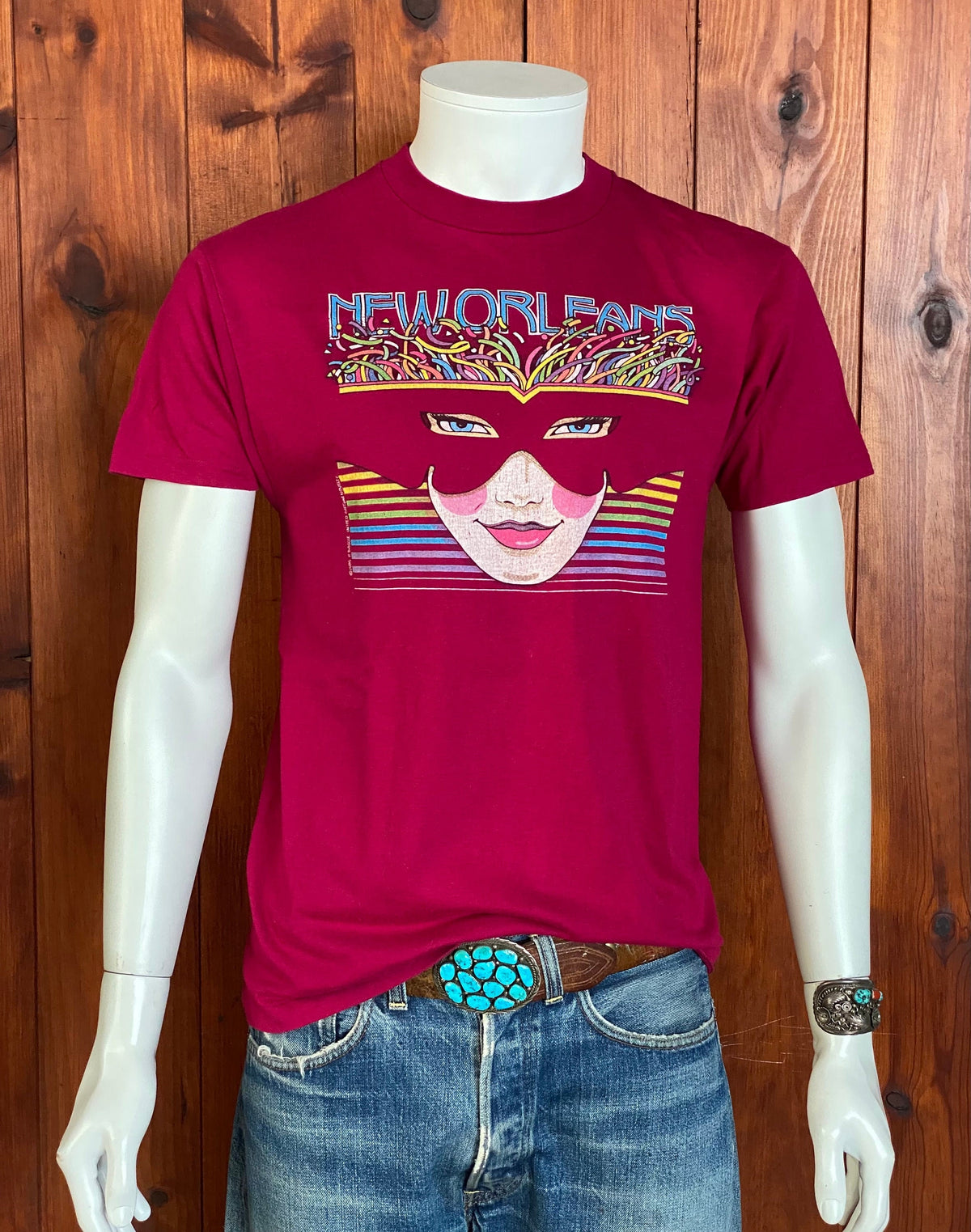 Size L Vintage 80s New Orleans T-Shirt | Made in USA by Hanes-AJ357 Studio