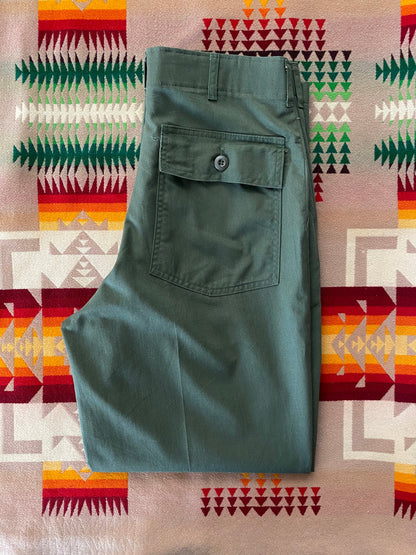 Authentic Vintage 1991 US Army OG-507 Fatigue Pants 31X30 | Classic Military Wear-AJ357 Studio