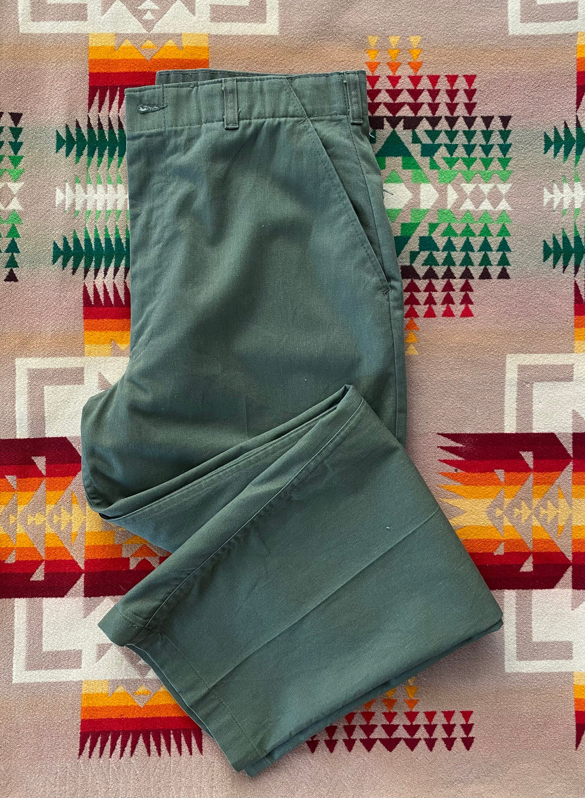 Authentic Vintage 1987 US Army OG-507 Fatigue Pants 32X29 | Classic Military Wear-AJ357 Studio