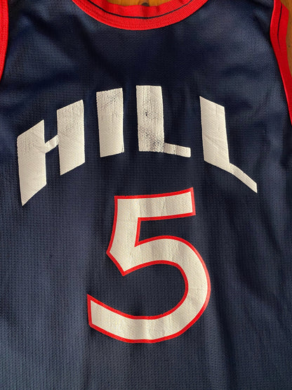 Vintage 90s USA Team Champion NBA Jersey Size 48 - Hill #05-AJ357 Studio