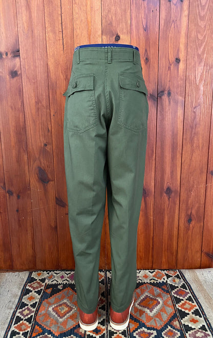 Authentic Vintage 1991 US Army OG-507 Fatigue Pants 31X30 | Classic Military Wear-AJ357 Studio