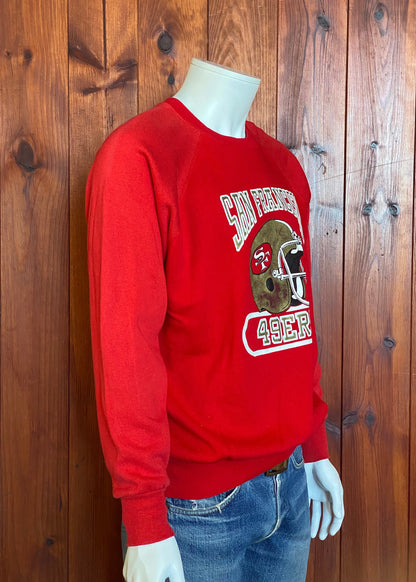 Size L. 50/50 Raglan Sleeve San Fransisco 49ERS 80s vintage sweatshirt-AJ357 Studio