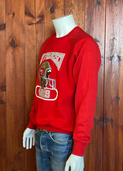 Size L. 50/50 Raglan Sleeve San Fransisco 49ERS 80s vintage sweatshirt-AJ357 Studio