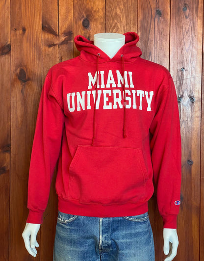 Size M. Vintage Champion Miami University 90s Hooded sweatshirt-AJ357 Studio
