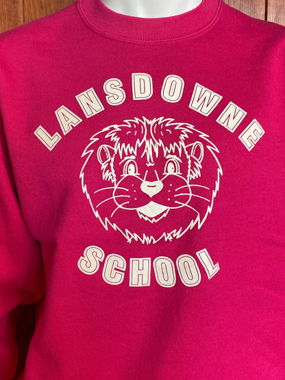 Large 90S Lansdowne School vintage sweatshirt made in usa by Jerzees-AJ357 Studio