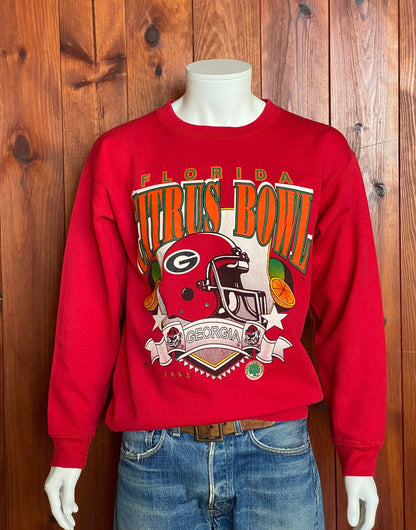 Large. 1993 Florida Citrus Bowl NFL Georgia Vintage Sweatshirt by Tultex Made In USA-AJ357 Studio