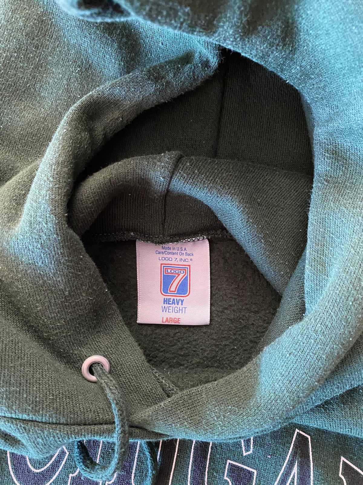 Size L. Michigan state vintage hooded sweatshirt. Made In USA-AJ357 Studio