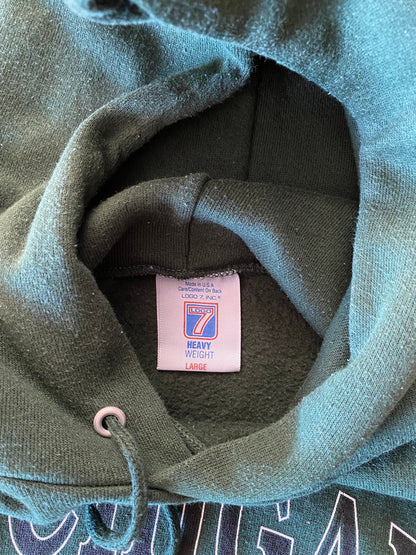 Size L. Michigan state vintage hooded sweatshirt. Made In USA-AJ357 Studio