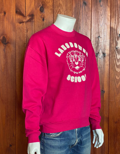 Large 90S Lansdowne School vintage sweatshirt made in usa by Jerzees-AJ357 Studio