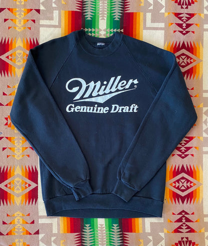Raglan Sleeve 80s Miller Genuine Draft Vintage Sweatshirt | Size M-AJ357 Studio
