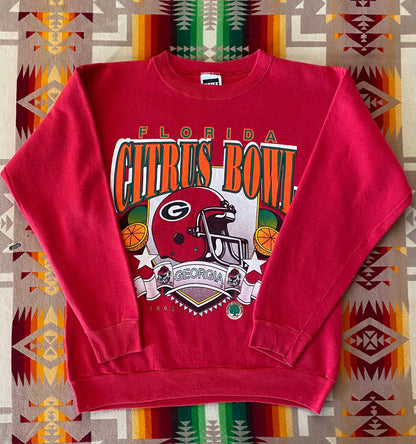 Large. 1993 Florida Citrus Bowl NFL Georgia Vintage Sweatshirt by Tultex Made In USA-AJ357 Studio