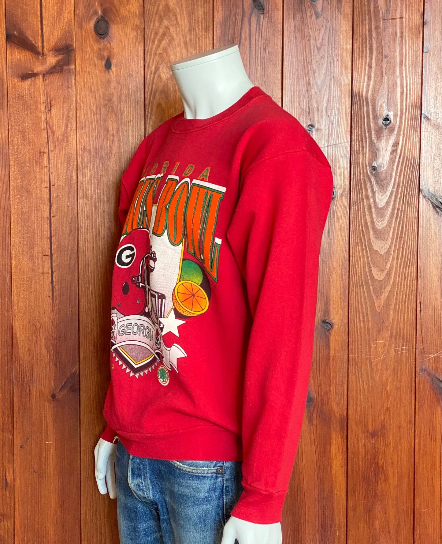 1993 Florida Citrus Bowl NFL Georgia Vintage Sweatshirt by Tultex Size L Made In USA