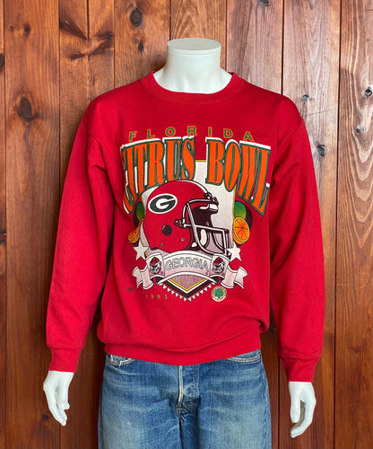 Large. 1993 Florida Citrus Bowl NFL Georgia Vintage Sweatshirt by Tultex Made In USA-AJ357 Studio