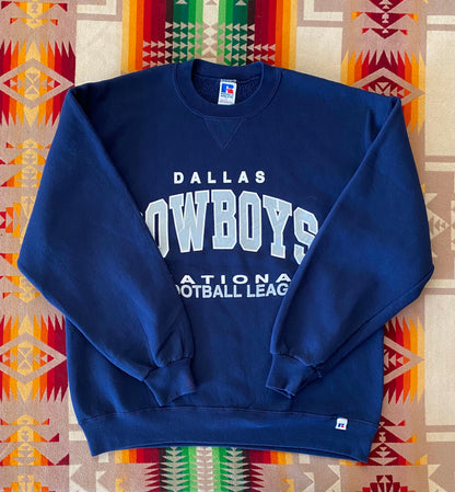 Size L. Made In USA 90s Dallas Cowboys NFL Vintage Sweatshirt by Russell-AJ357 Studio