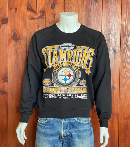 Size L. Made InUSA 1996 Champion Superbowl XXX Pittsburgh Steelers sweatshirt-AJ357 Studio