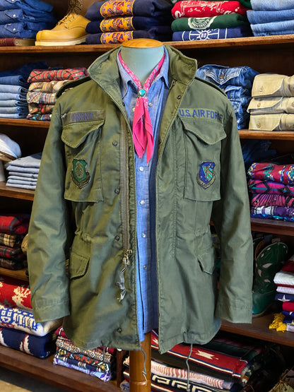 Small Long. Authentic 1982 US army M-65 field jacket-AJ357 Studio