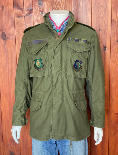 Small Long. Authentic 1982 US army M-65 field jacket-AJ357 Studio
