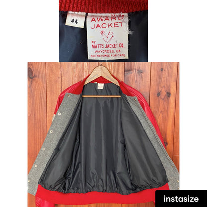 Size 44US ( Large) 90s Original Vintage letterman varsity jacket Made in USA-AJ357 Studio
