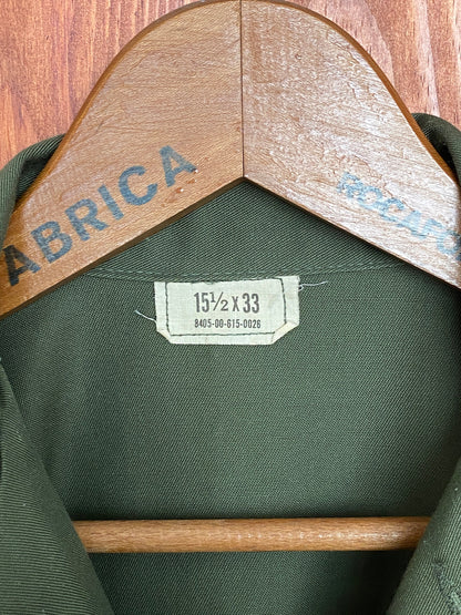 Original Vintage Military 80s Utility Shirt OG 507 Poly/Cotton | Size M-AJ357 Studio