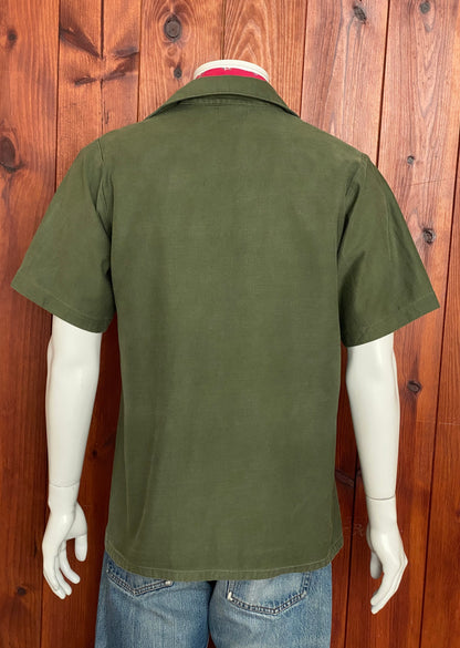 Size M. Authentic Seabees US Army 70s Vietnam era Vintage OG-107 fatigue Shirt.-AJ357 Studio