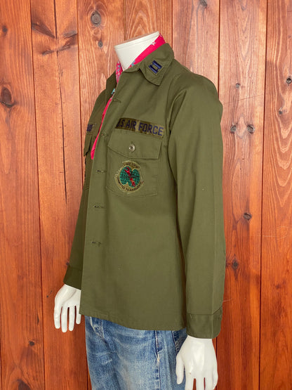 Small. Authentic vintage military 80s utility shirt OG 507 poly/cotton-AJ357 Studio