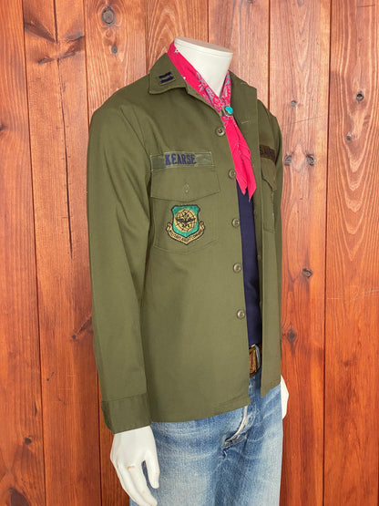 Small. Authentic vintage military 80s utility shirt OG 507 poly/cotton-AJ357 Studio