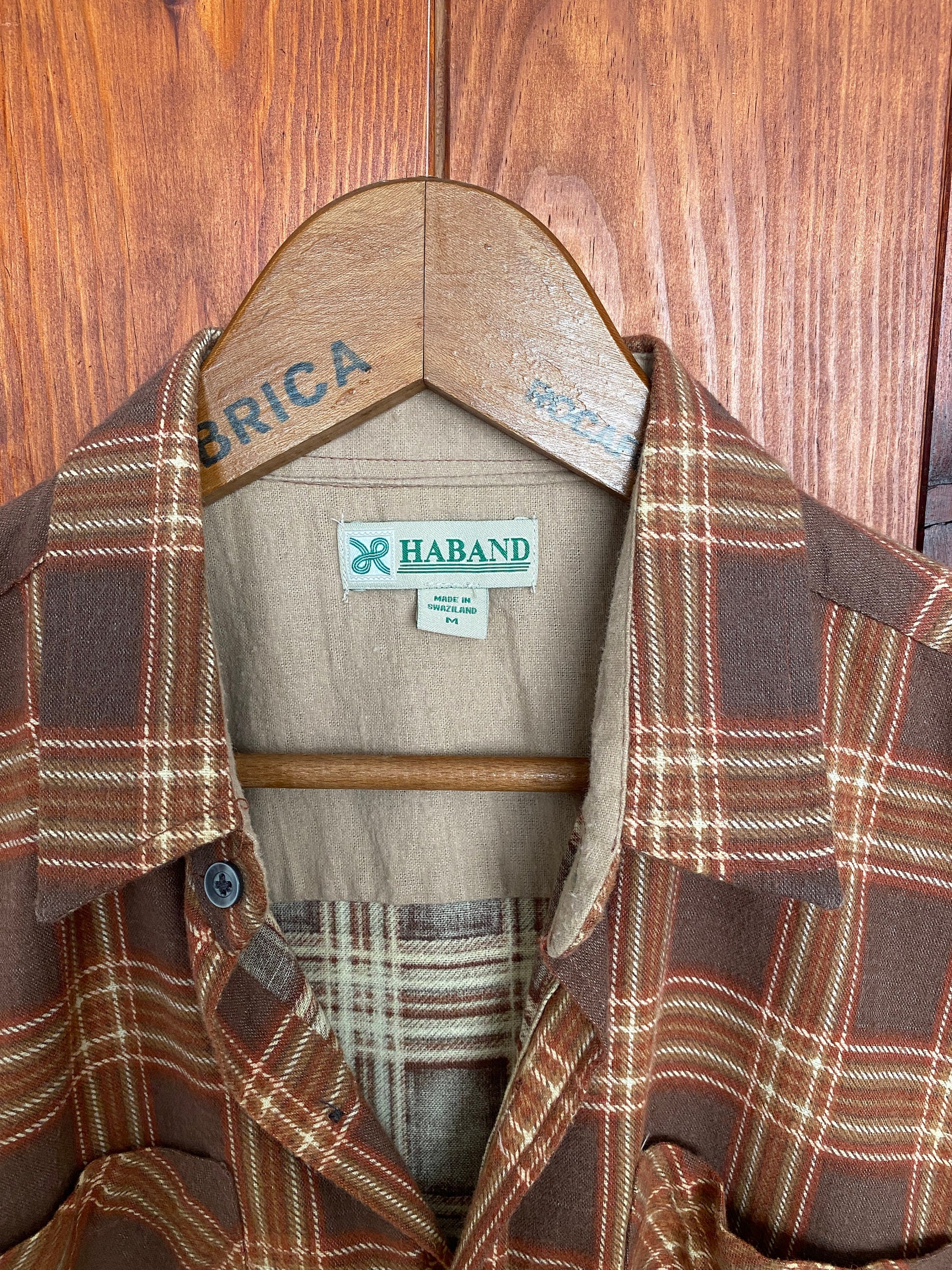Vintage 80s Haband Flannel Shirt - Size M | USA Vintage BCN