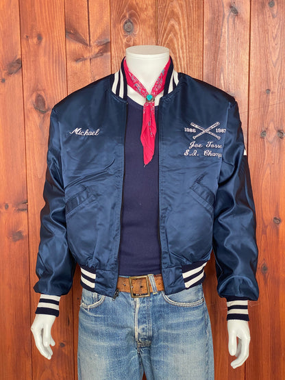 Vintage 1987 Baseball Satin Jacket - Size L | Made in USA Authenticity-AJ357 Studio