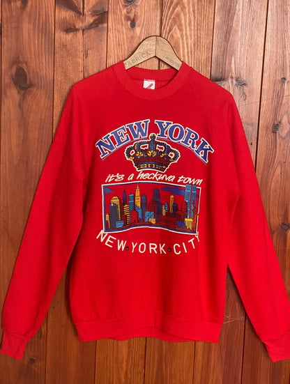 Size XL. New York 80s vintage sweatshirt made by Jerzees-AJ357 Studio