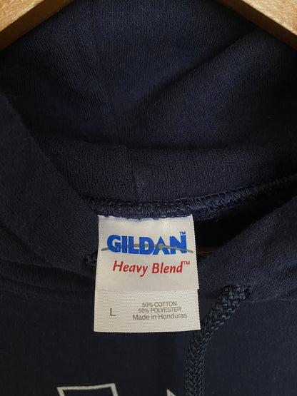 Vintage Hawks Hooded Sweatshirt - Size Large | Gildan Craftsmanship-AJ357 Studio