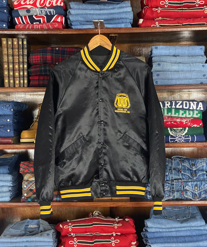 Size M. Vintage 80s Brotherhood Satin jacket Made In USA-AJ357 Studio