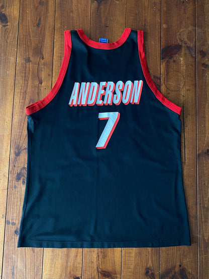 Vintage 90s Portland Trail Blazers Champion Jersey Size 48 - Anderson #7 Made in USA-AJ357 Studio