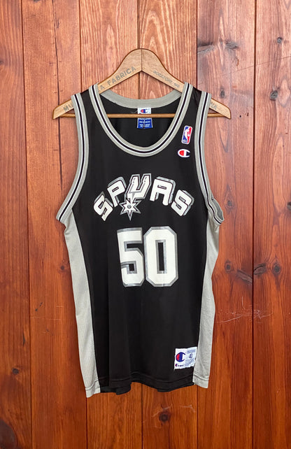 Size 40 USA Vintage 90s Champion David Robinson Jersey San Antonio Spurs #50-AJ357 Studio