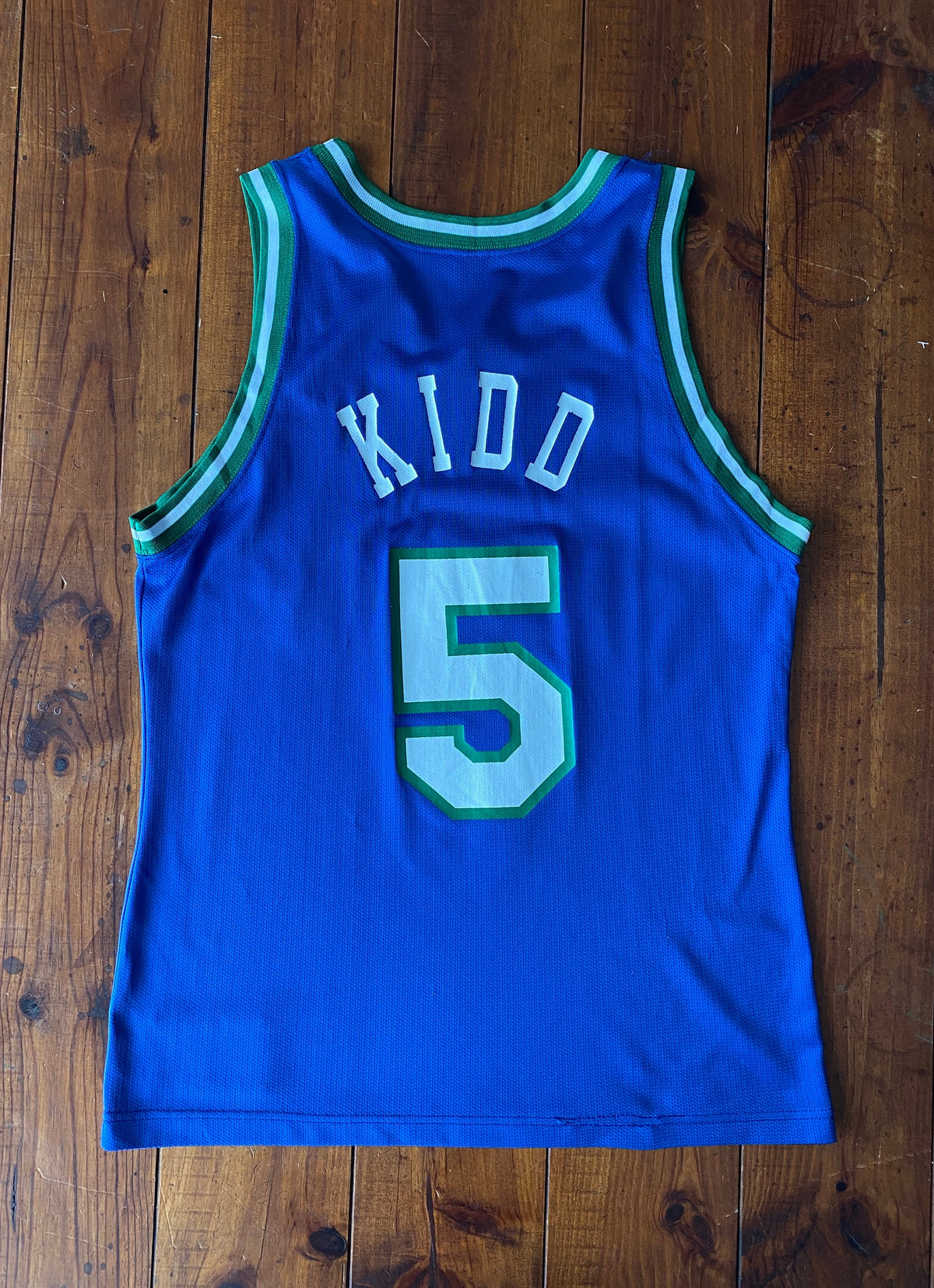Size 40. VTG 90s NBA Champion Dallas #5 Kidd jersey Made In USA-AJ357 Studio