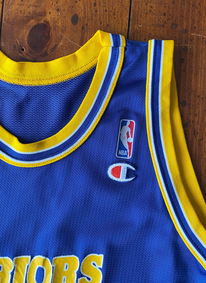 Youth 18-20. Vintage 90s Champion NBA Warriors #32 Smith jersey Made In USA-AJ357 Studio