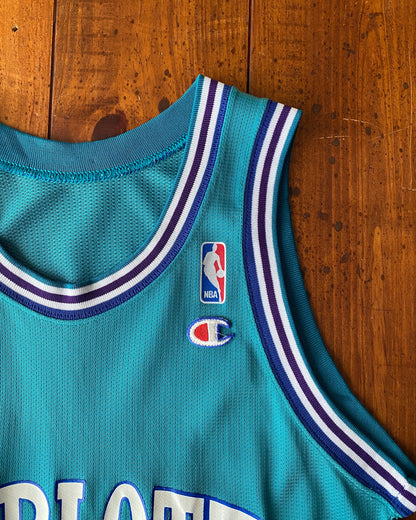 Size 36. Vintage 90s NBA Champion Mourning #33 Jersey Charlotte Hornets Made In USA-AJ357 Studio