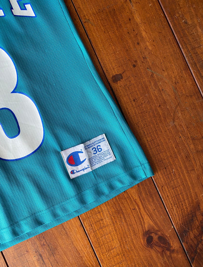 Size 36. Vintage 90s NBA Champion Mourning #33 Jersey Charlotte Hornets Made In USA-AJ357 Studio