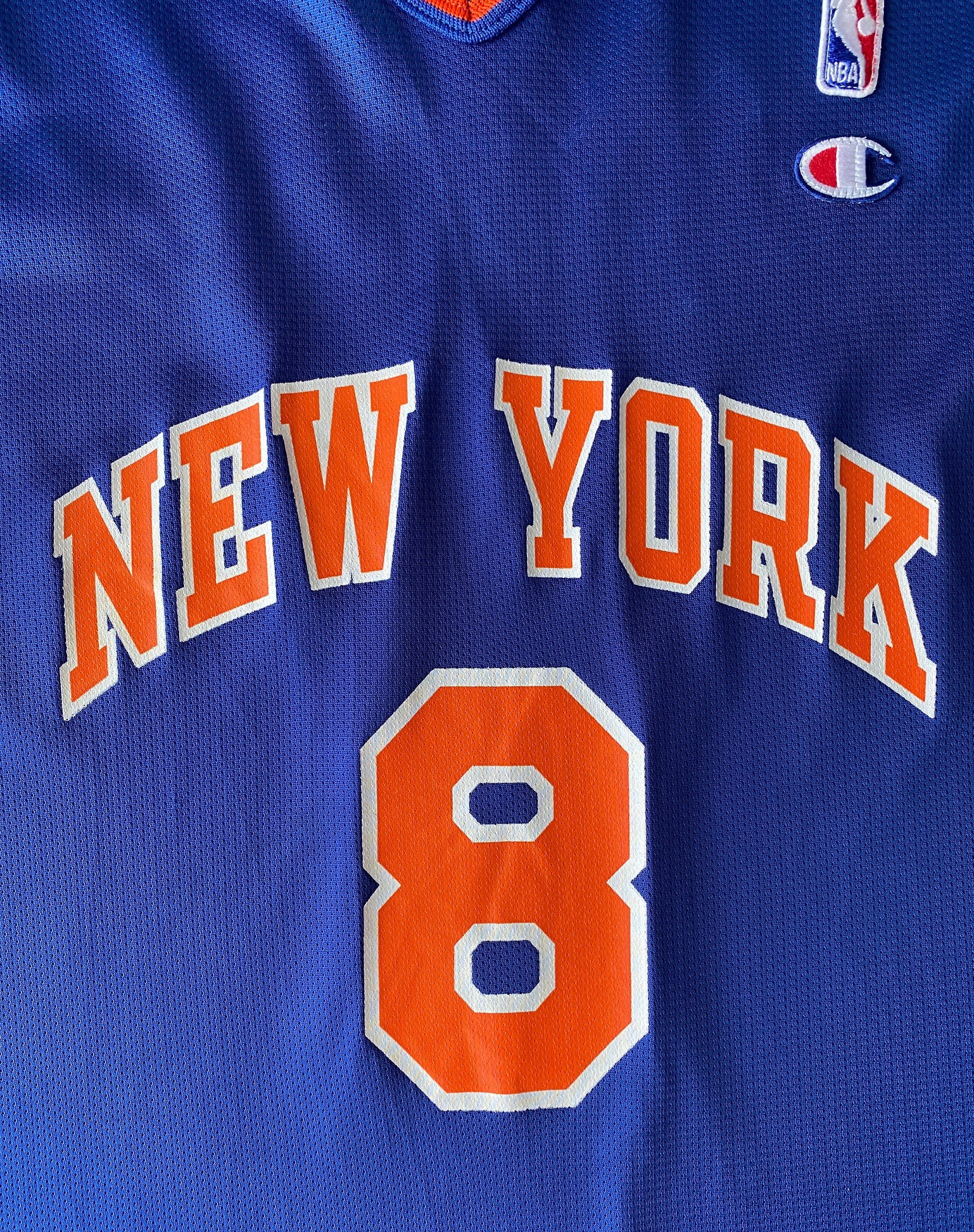 vintage champion latrell sprewell new york knicks nba jersey size 44 aj357 studio