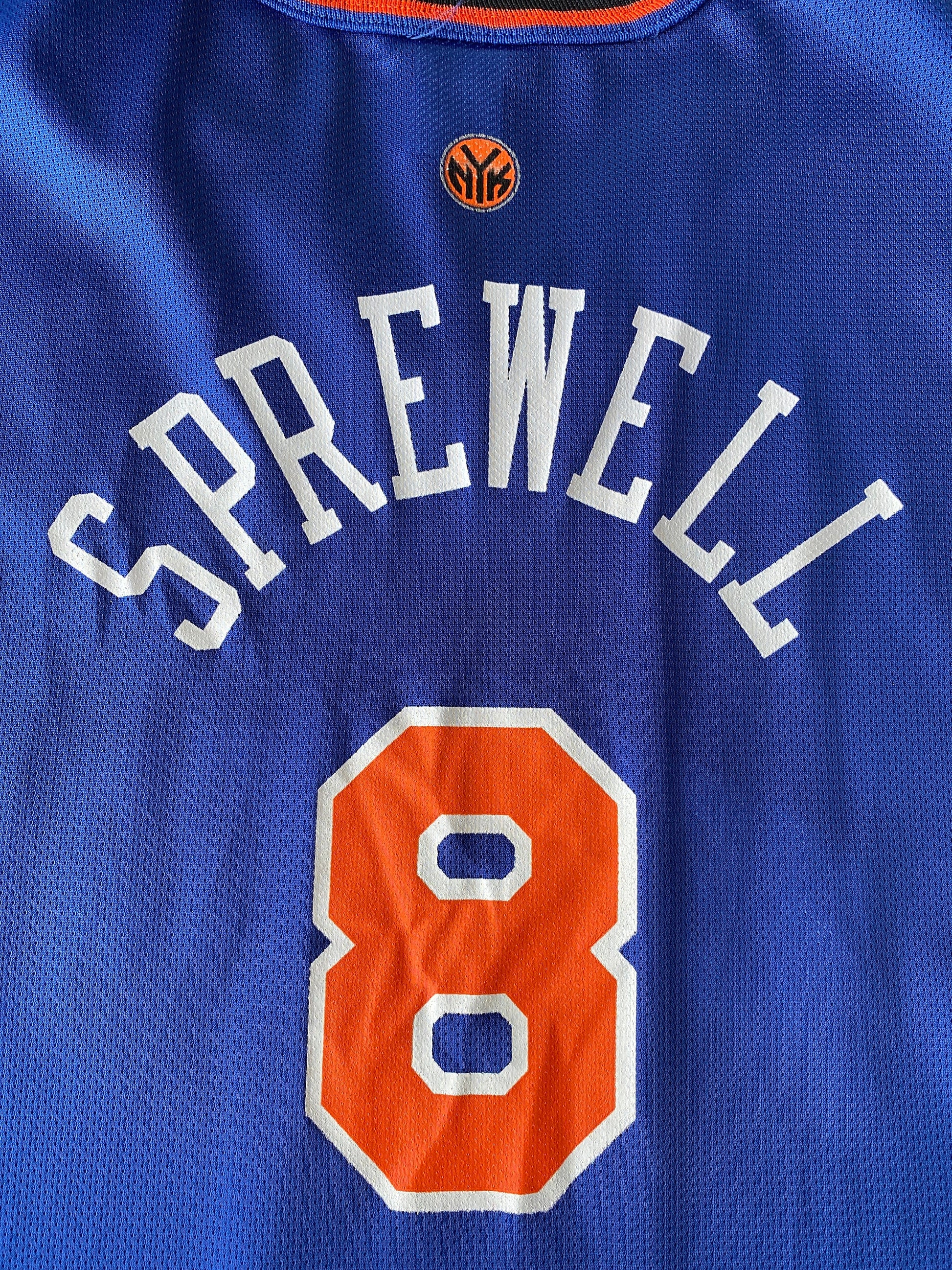 vintage champion latrell sprewell new york knicks nba jersey size 44 aj357 studio
