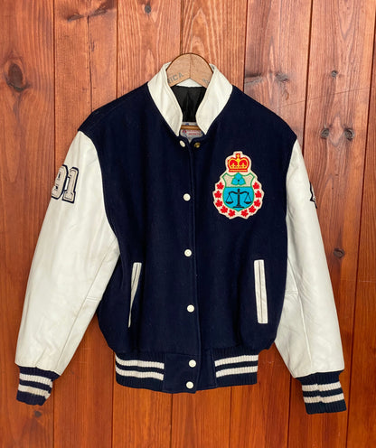 Size Med. Women Vintage 90s hockey Jacket made by Avon Sportswear Made in Canada-AJ357 Studio