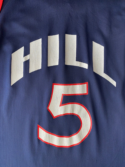 Authentic Champion USA Team #5 Hill NBA Basketball Jersey - Size 48-AJ357 Studio