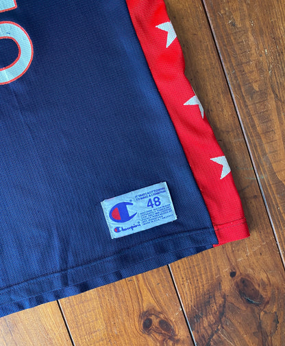 Authentic Champion USA Team #5 Hill NBA Basketball Jersey - Size 48-AJ357 Studio