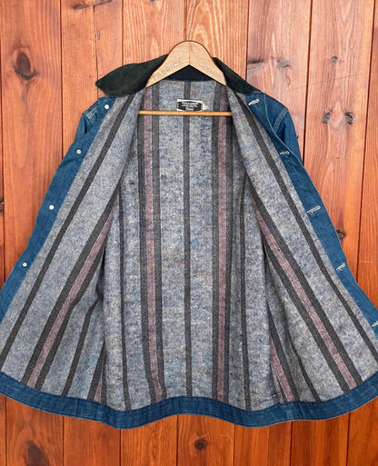Size Med Tall. Vintage Sears denim Chore Lined coat Jacket-AJ357 Studio