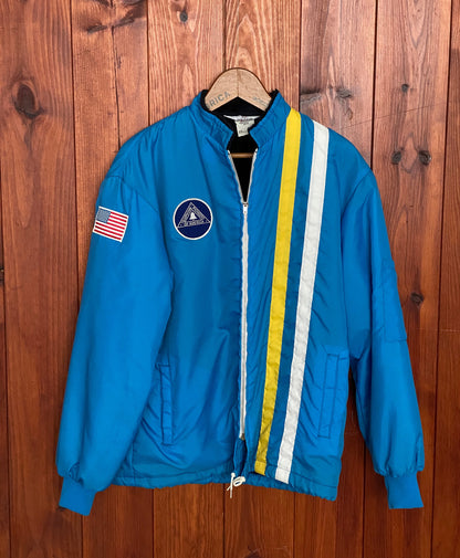Size M. Vintage 70s nylon lined racing jacket Made In USA-AJ357 Studio