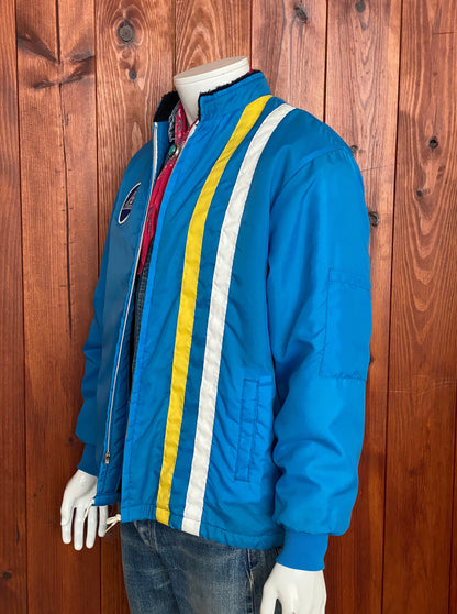 Size M. Vintage 70s nylon lined racing jacket Made In USA-AJ357 Studio